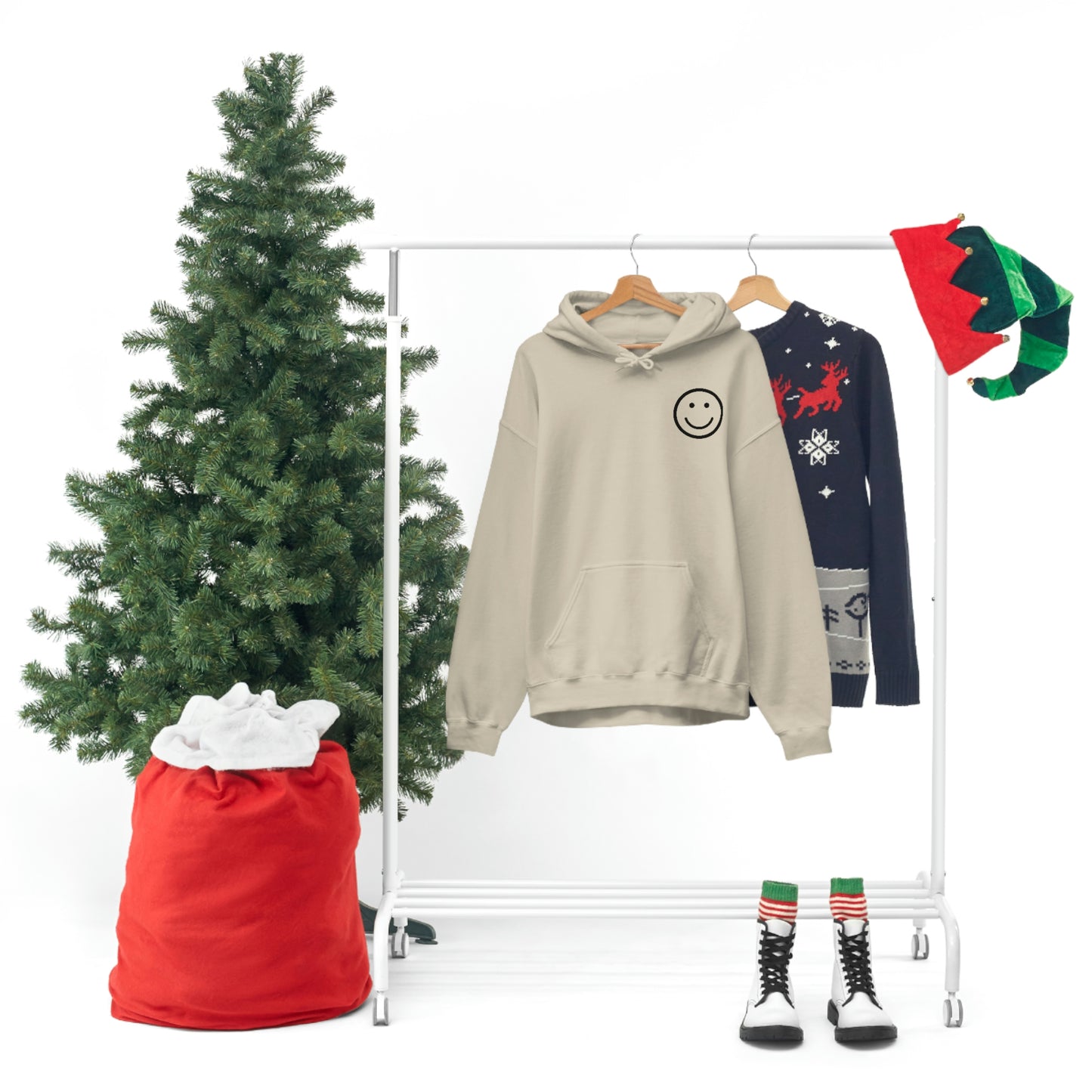 RETRO FONT Unisex Hooded Sweatshirt- ITS A GOOD LIFE :)