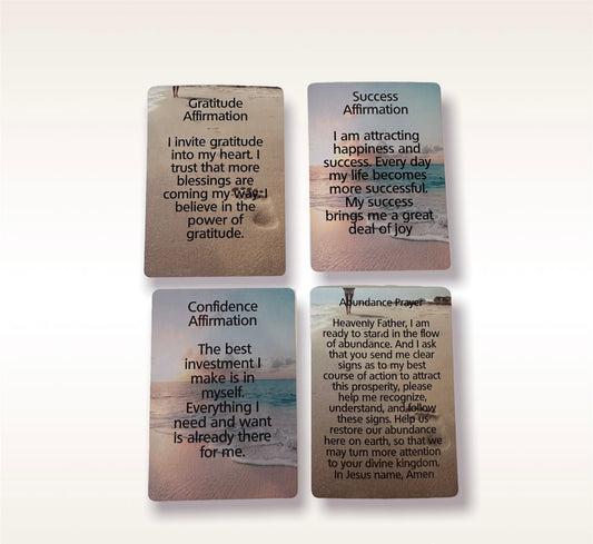 Positive Affirmation Prayer Cards - Prosperity & Abundance