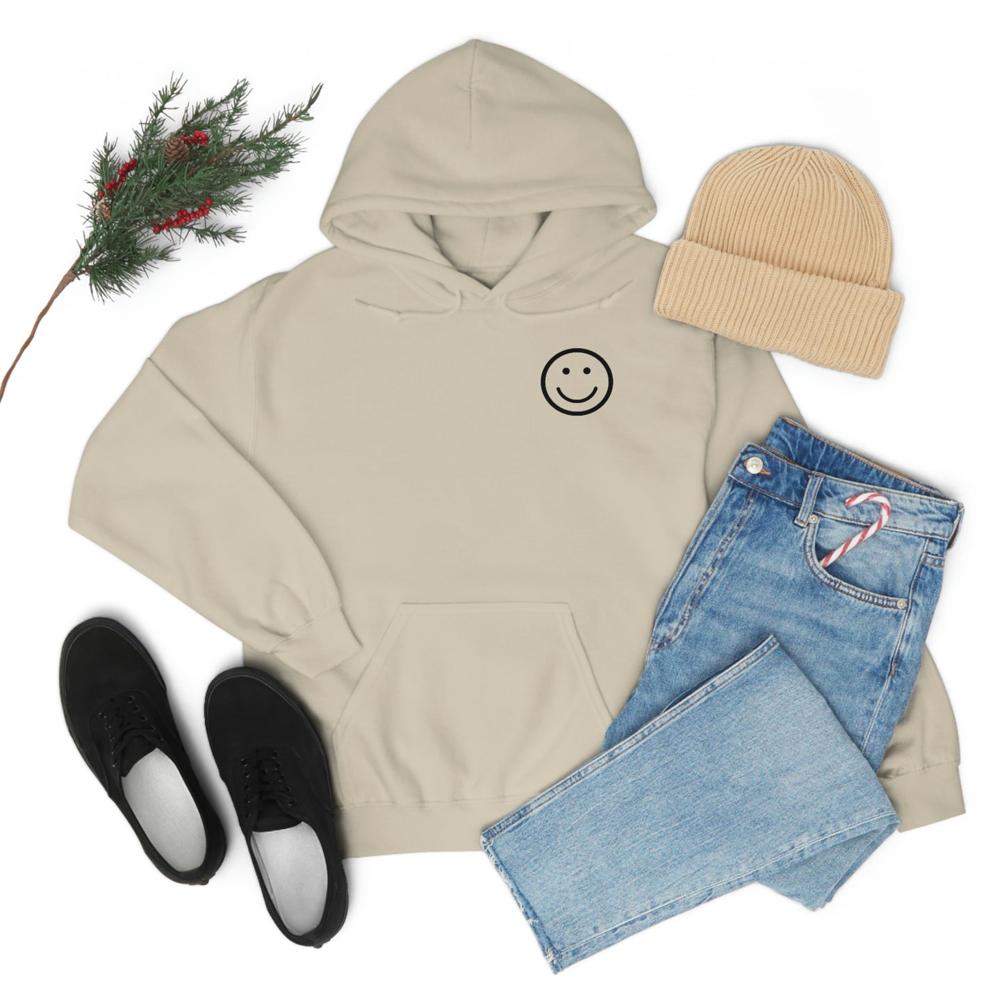 RETRO FONT Unisex Hooded Sweatshirt- ITS A GOOD LIFE :)