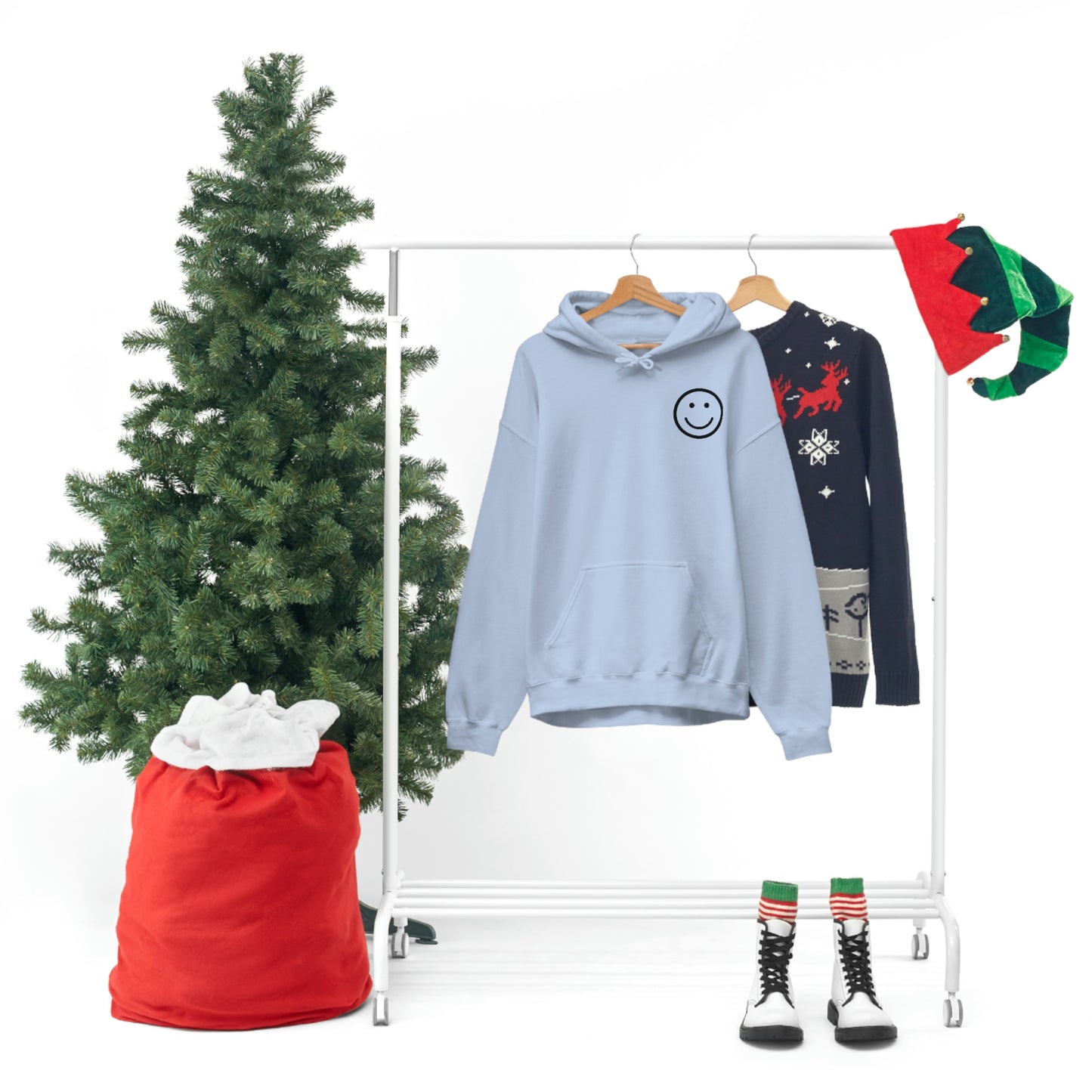 RETRO FONT Unisex Hooded Sweatshirt- ITS A GOOD LIFE :)