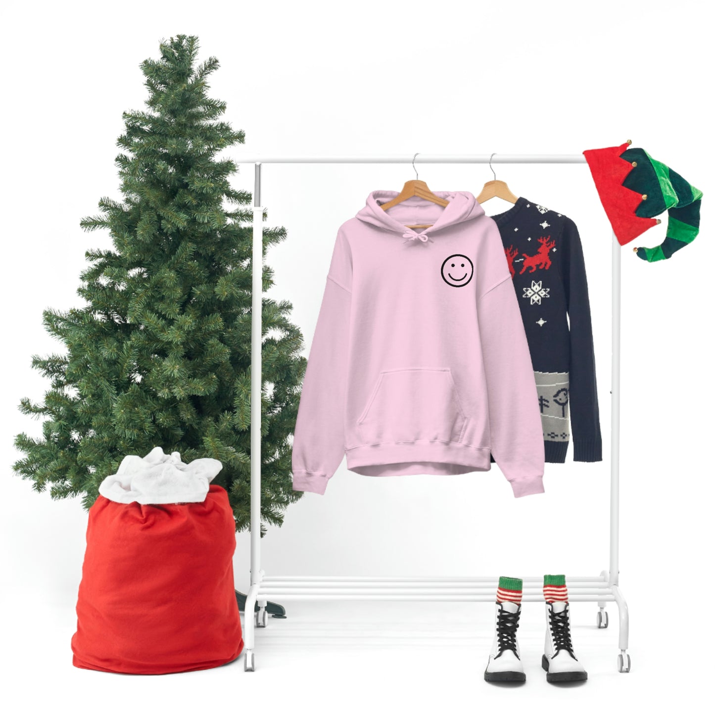 RETRO FONT Unisex Hooded Sweatshirt- ITS A GOOD LIFE :)