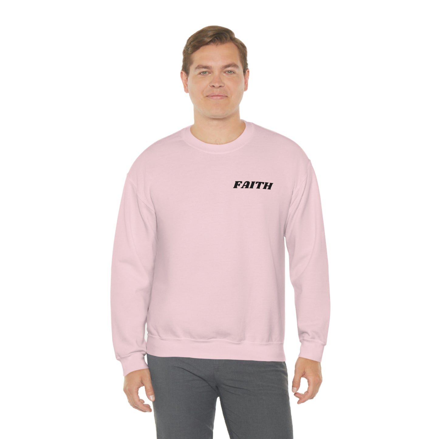 RETRO FONT Unisex Sweatshirt - FAITH , MATHEW 19:26