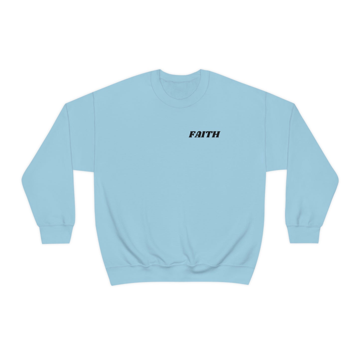 RETRO FONT Unisex Sweatshirt - FAITH , MATHEW 19:26