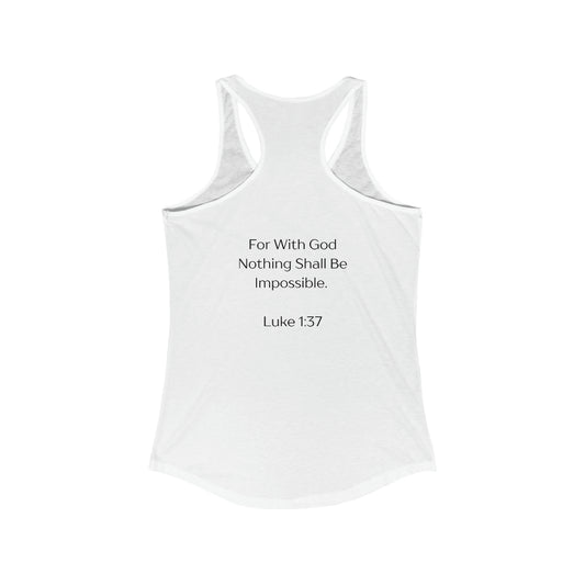 Women's Tank - JESUS, LUKE 1:37