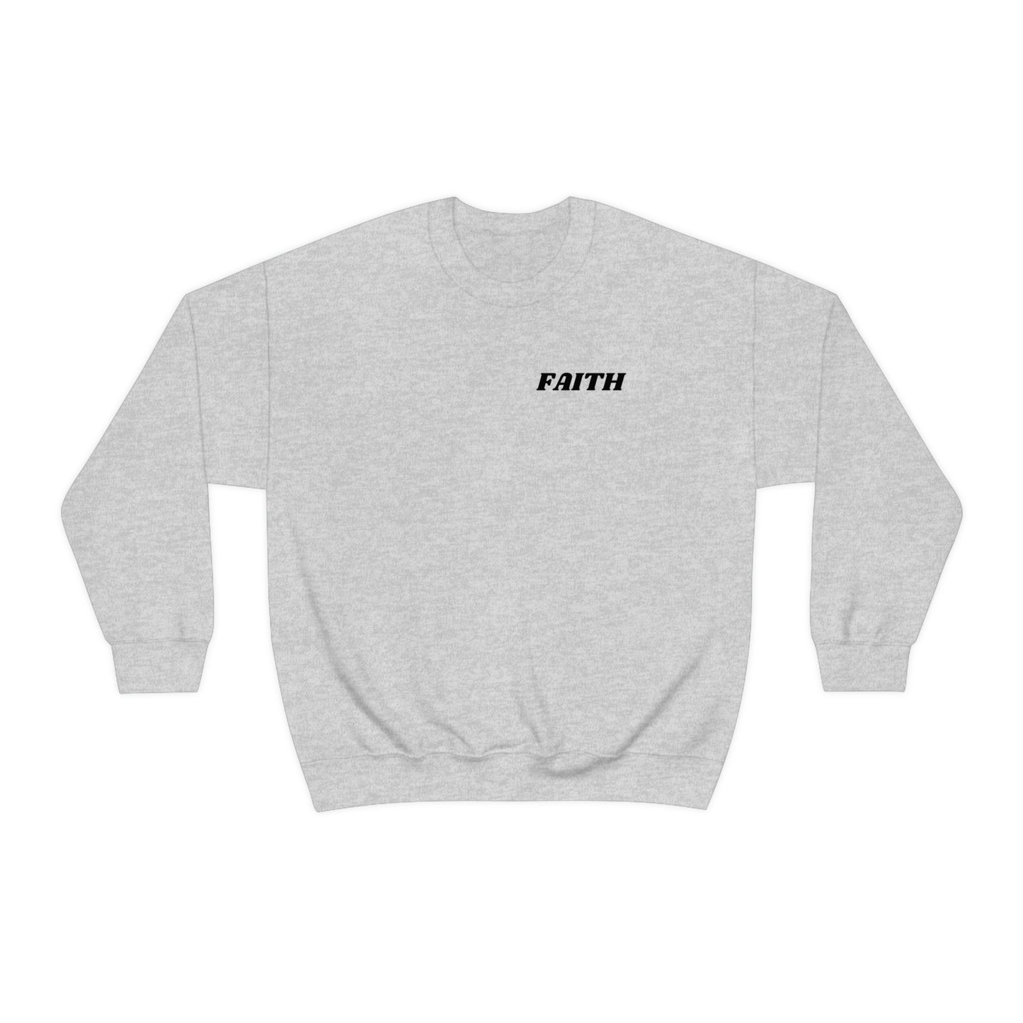 RETRO FONT Unisex Sweatshirt - FAITH , MATHEW 19:26