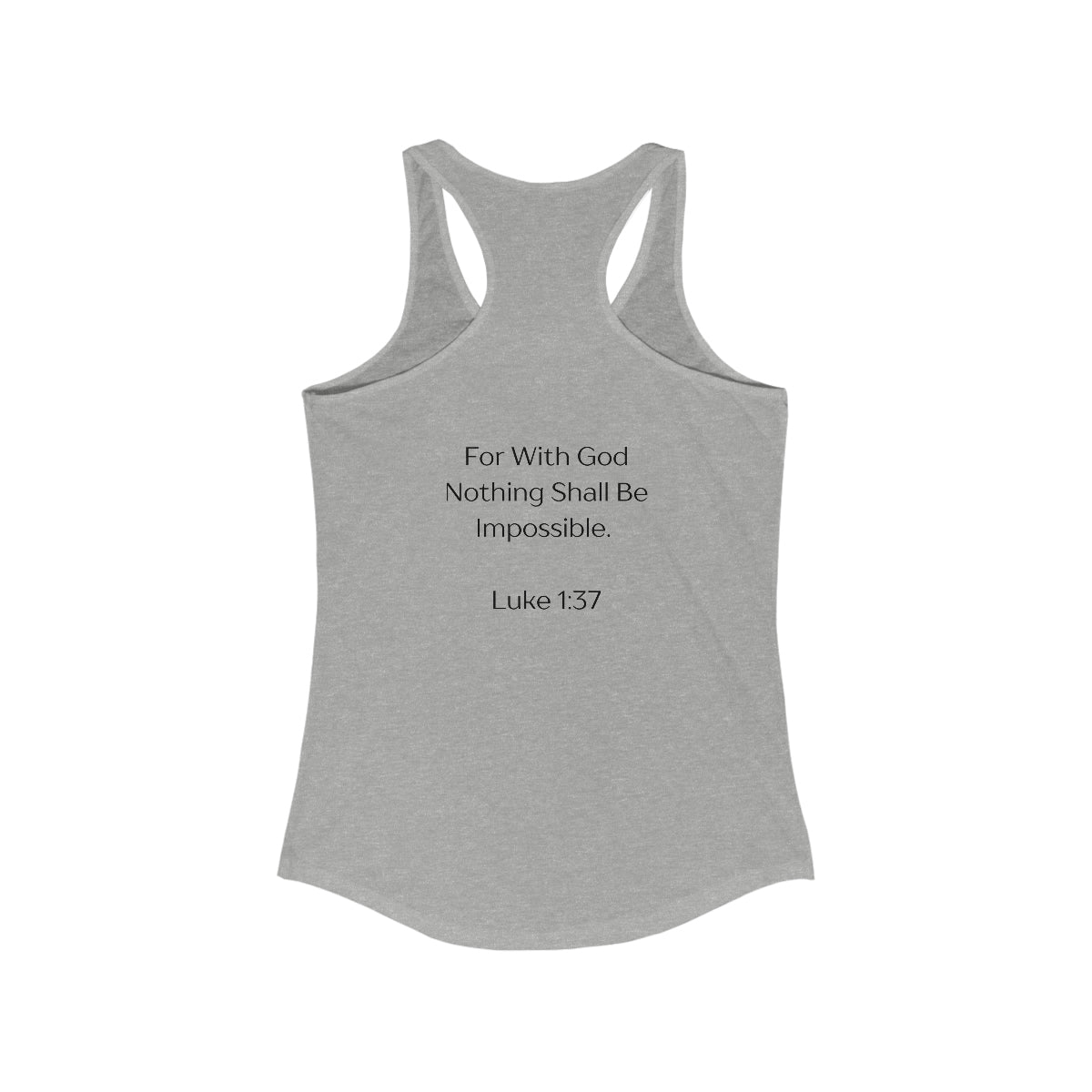 Women's Tank - JESUS, LUKE 1:37