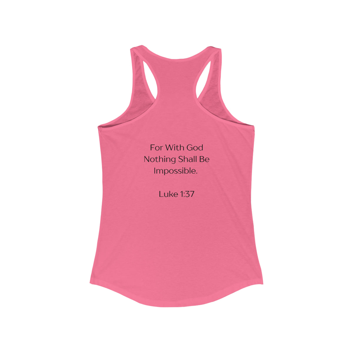 Women's Tank - JESUS, LUKE 1:37