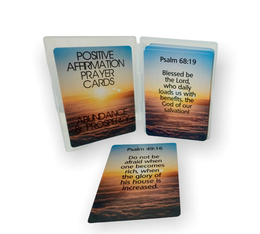 Positive Affirmation Prayer Cards - Prosperity & Abundance
