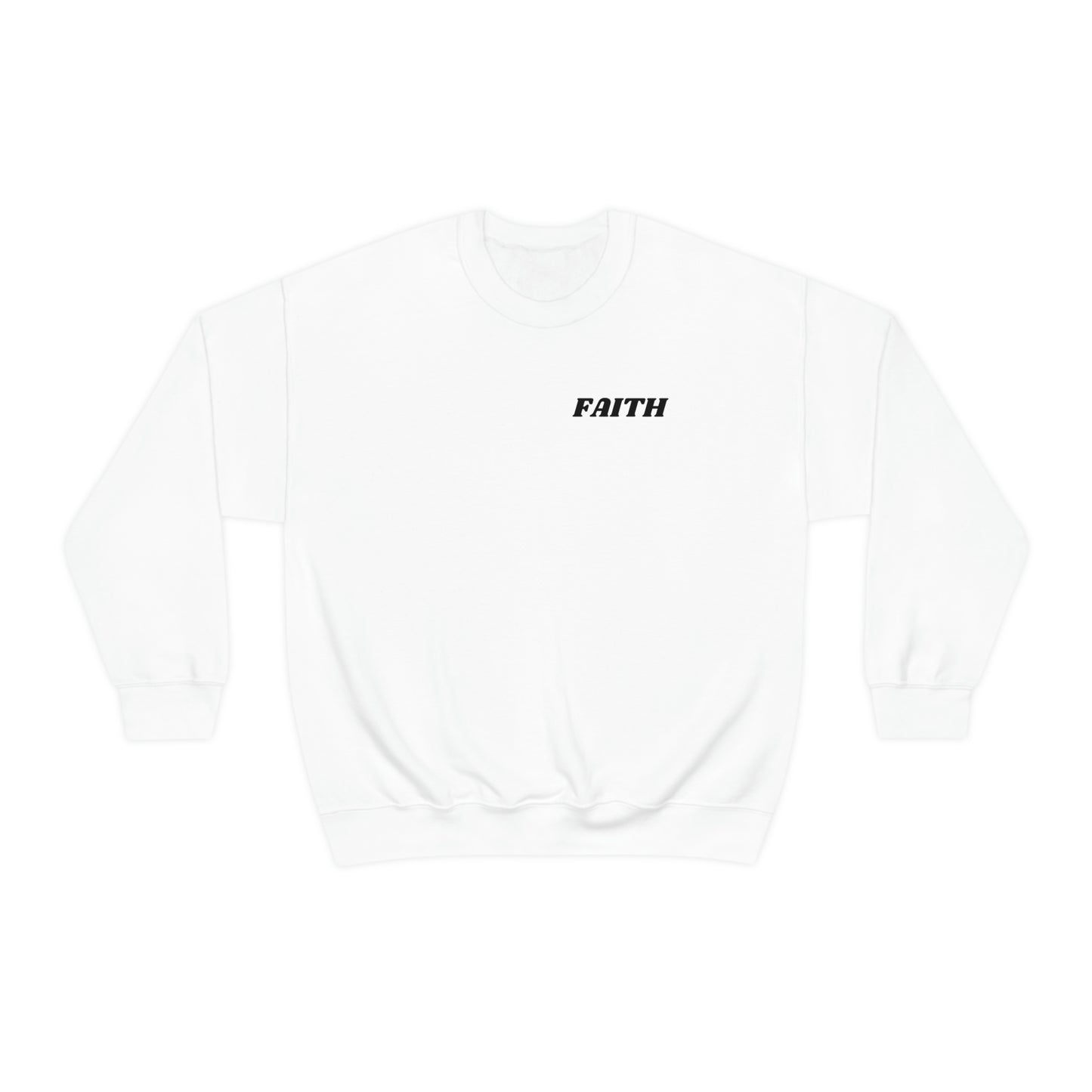 RETRO FONT Unisex Sweatshirt - FAITH , MATHEW 19:26